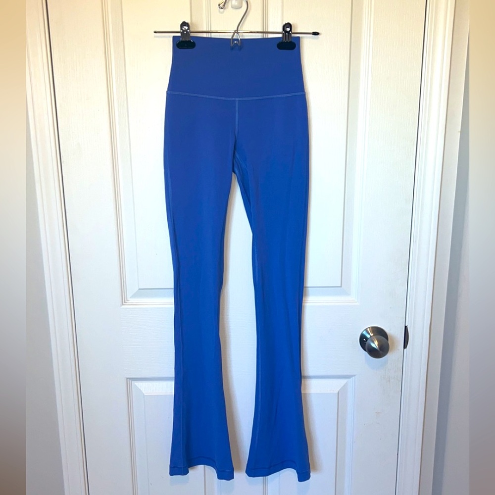 Blue Lululemon Flare Leggings